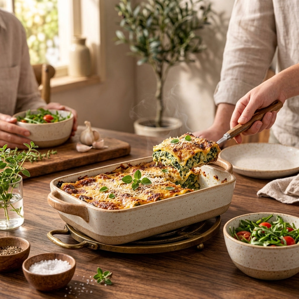 Speckled Stoneware Baking Dish Set